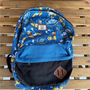 Vans Blue and Black Cartoon Backpack